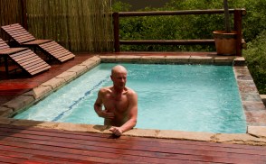 Pappa at the pool